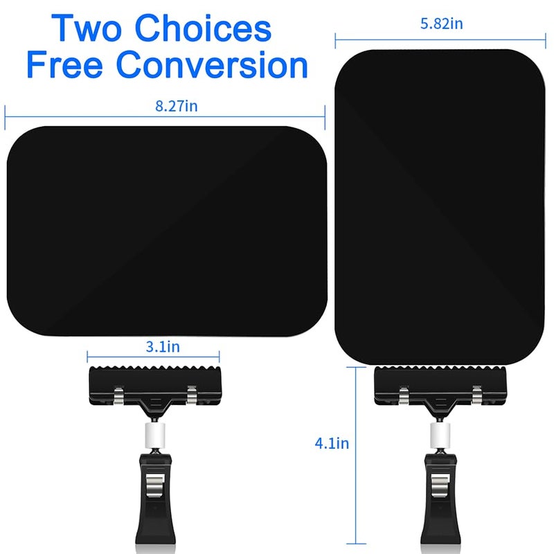 Mlici Clip on Sign Holder Chalkboard Clips, 8 Pack 8.2 x 5.8 Inch Sign Holder Clip for Retail Store Signs Displays, Black Plastic Sale Signs for Food Label Display Rotating Signs Table Clip - Image 2